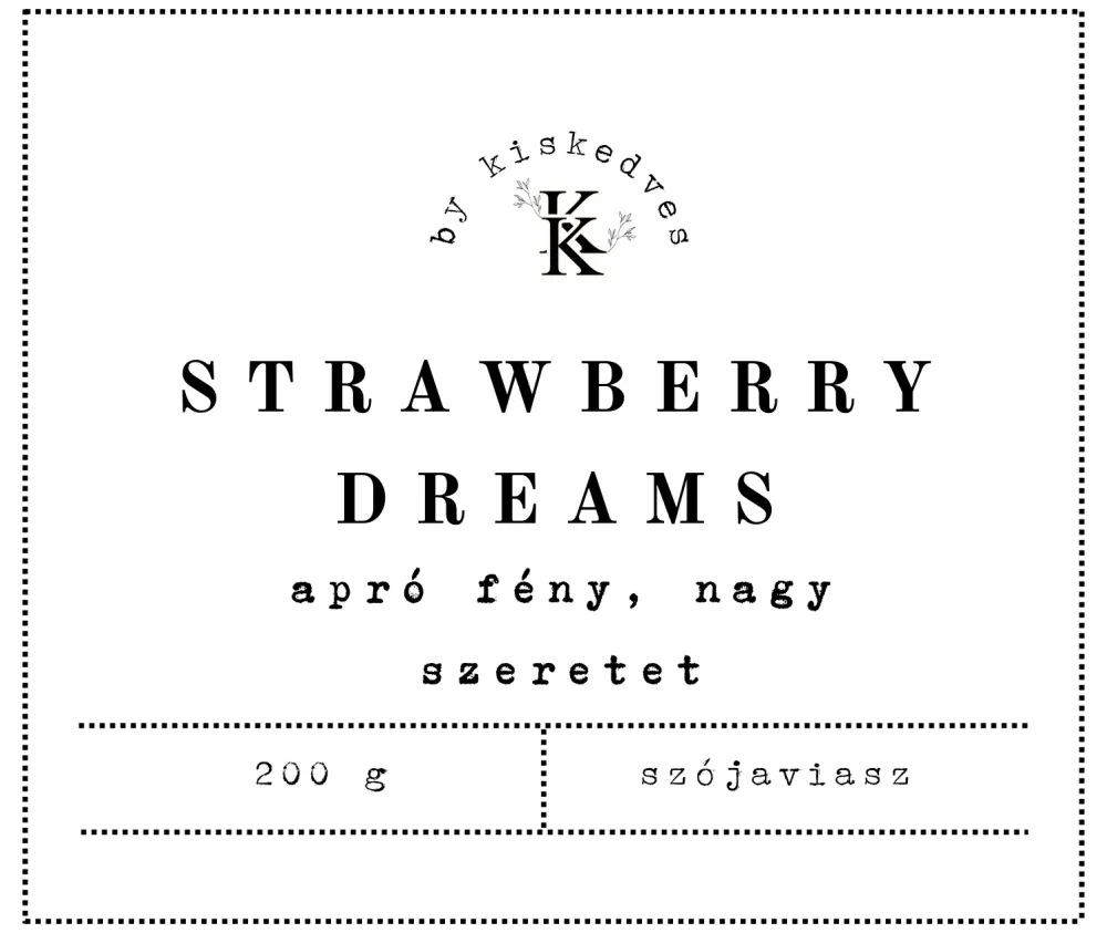 Strawberry Dreams - barna tégelyben