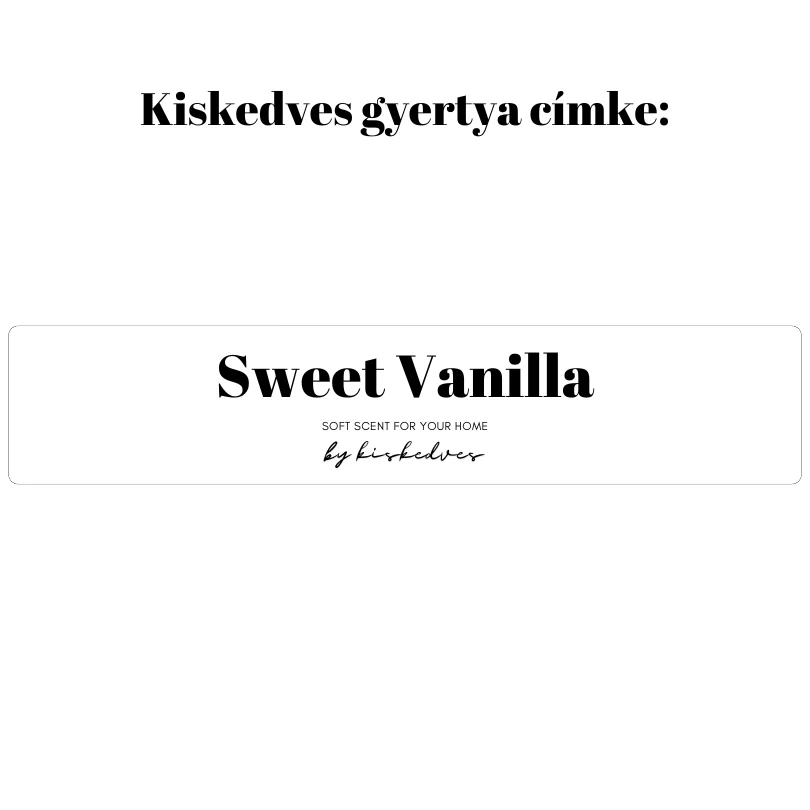 Sweet Vanilla - fémtégelyben