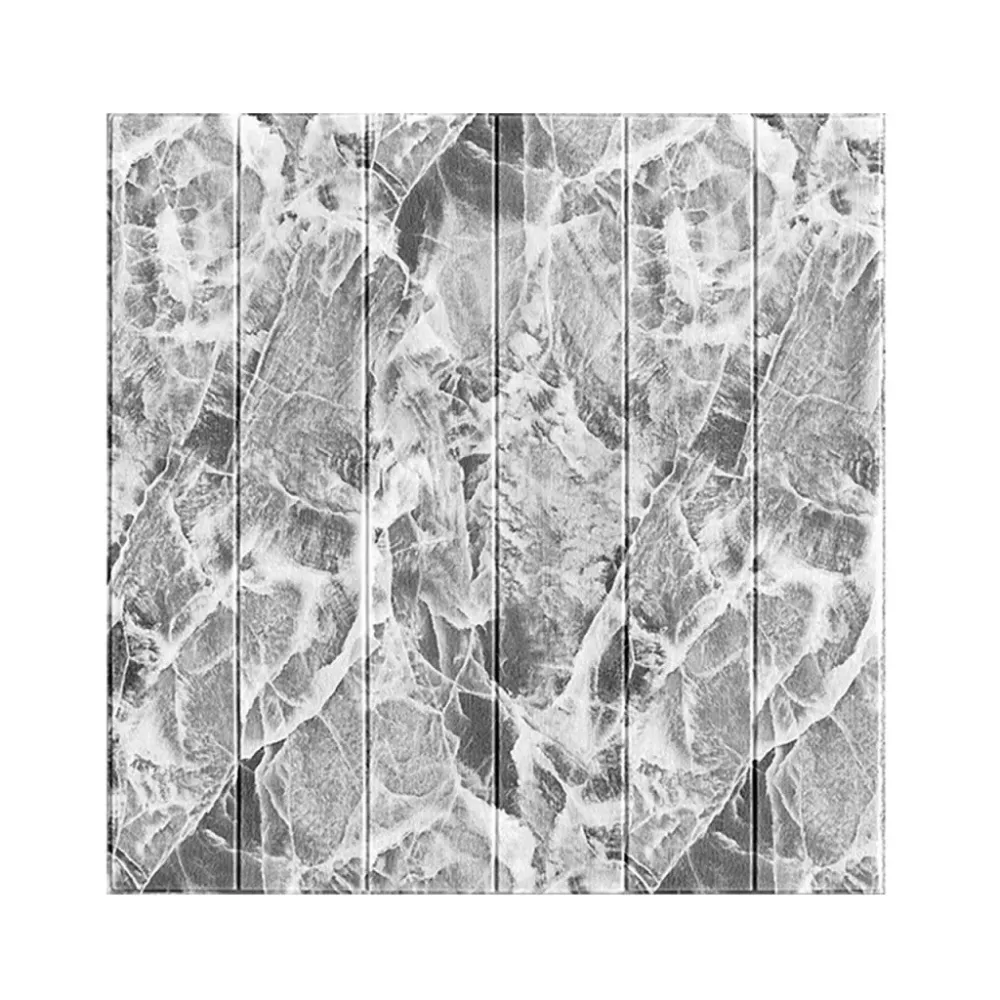 10 db 3D tapétapanel készlet, Vivimall, 70 x 70 cm, 3 mm vastag, gyanta, fapanel típusú, 4.9 nm lefedettség, márvány szürke