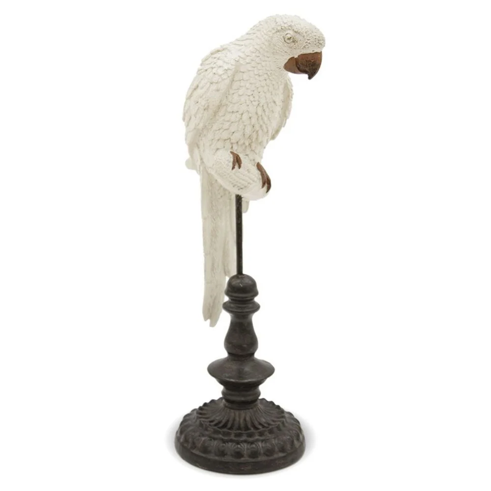 TORPICO fehér papagáj figura 39 cm