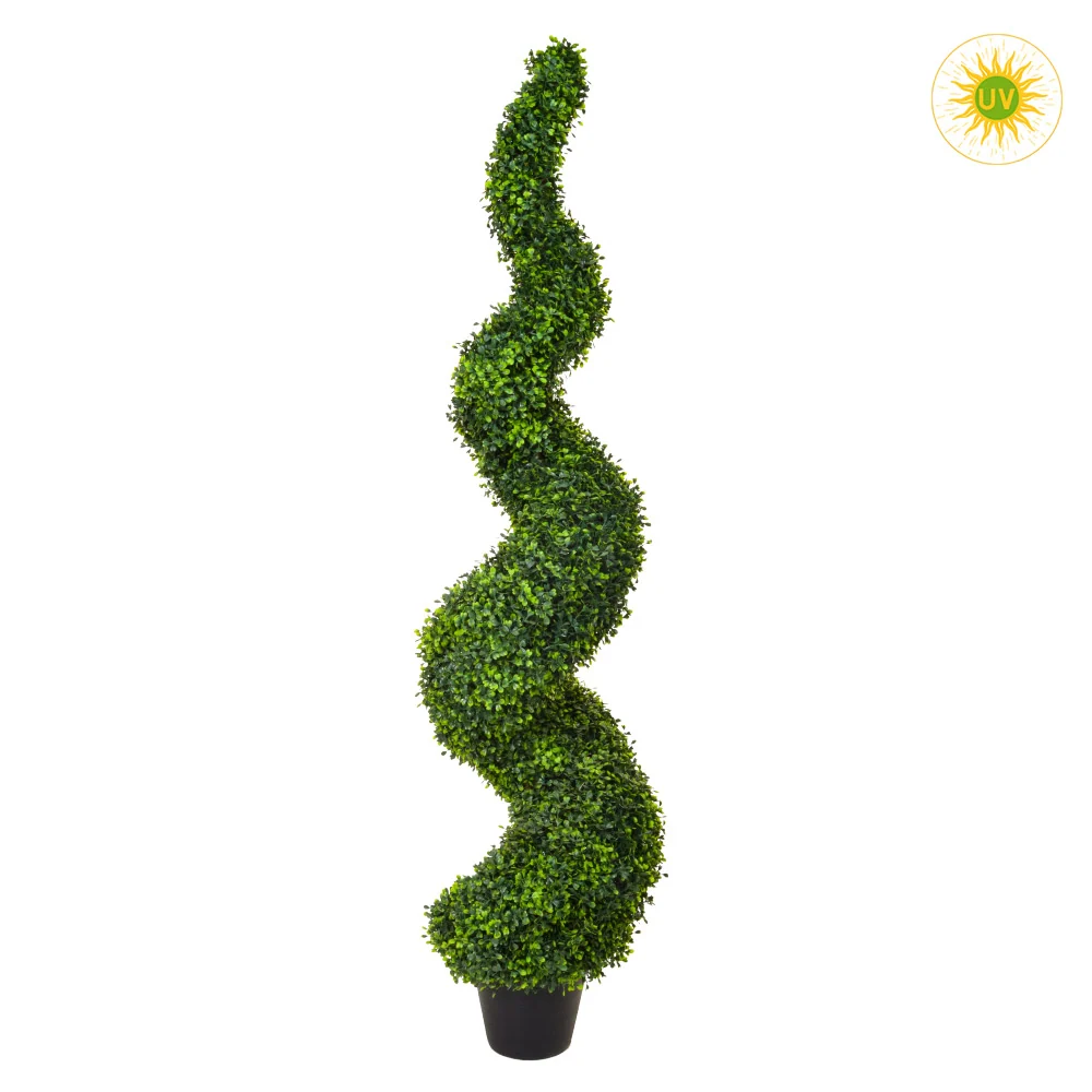 UV-álló mű buxus bokor spirál 150 cm "Buxus"
