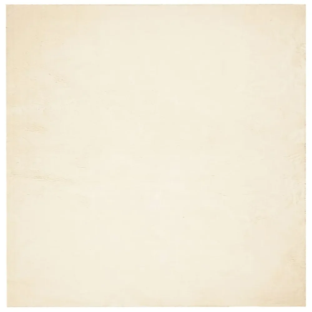 vidaXL HUARTE krémszínű rövid szálú puha és mosható szőnyeg 160x160 cm