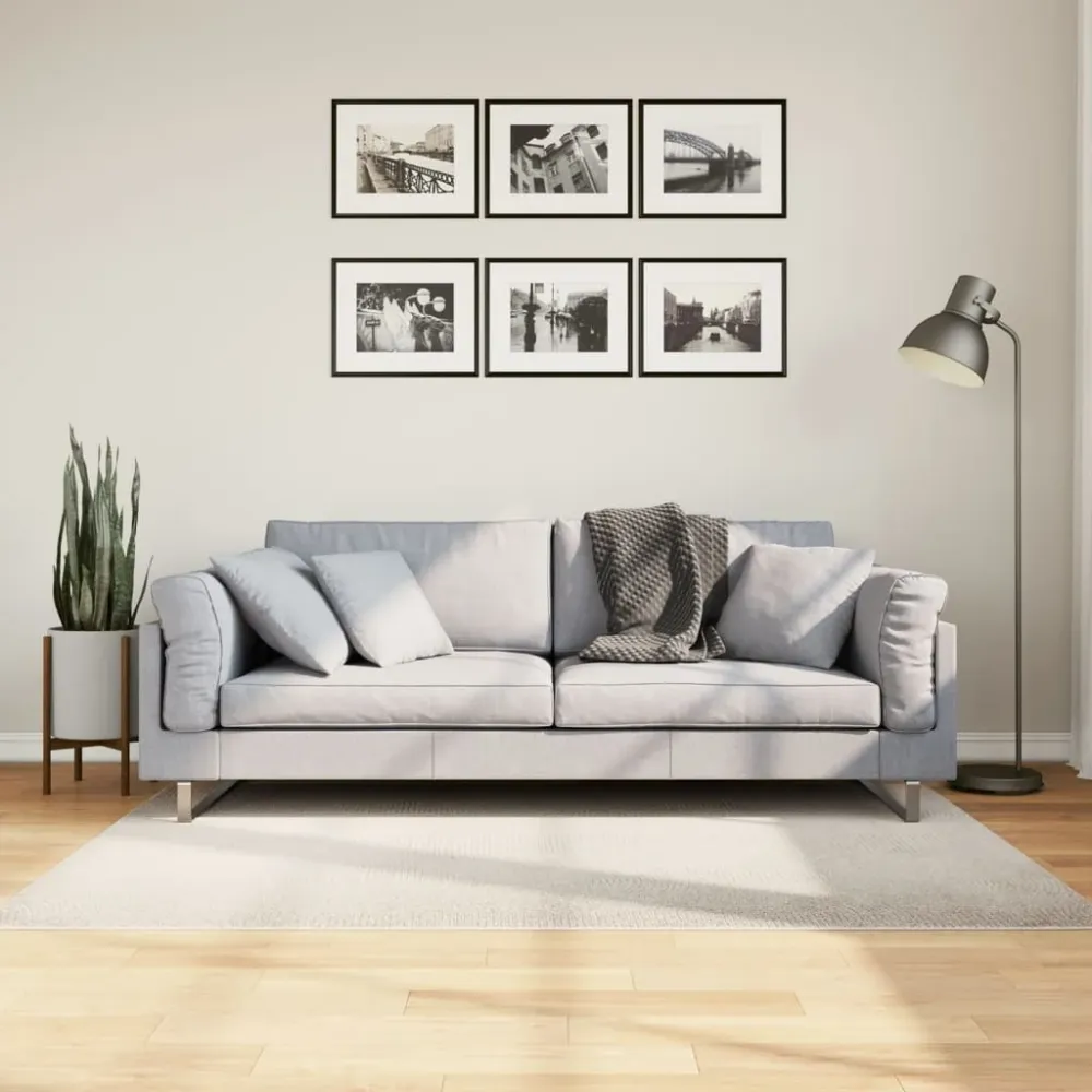 vidaXL IZA krémszínű rövid szálú skandináv stílusú szőnyeg 120x170 cm