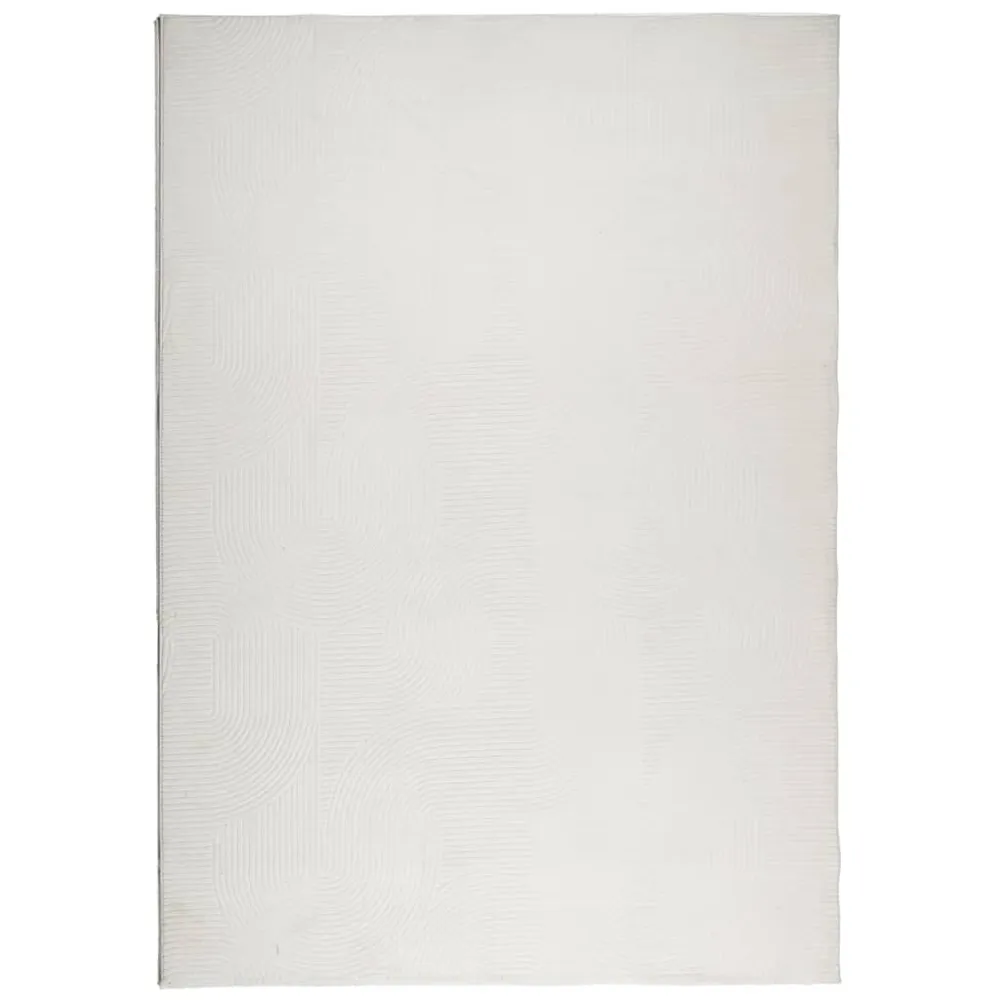 vidaXL IZA krémszínű rövid szálú skandináv stílusú szőnyeg 120x170 cm