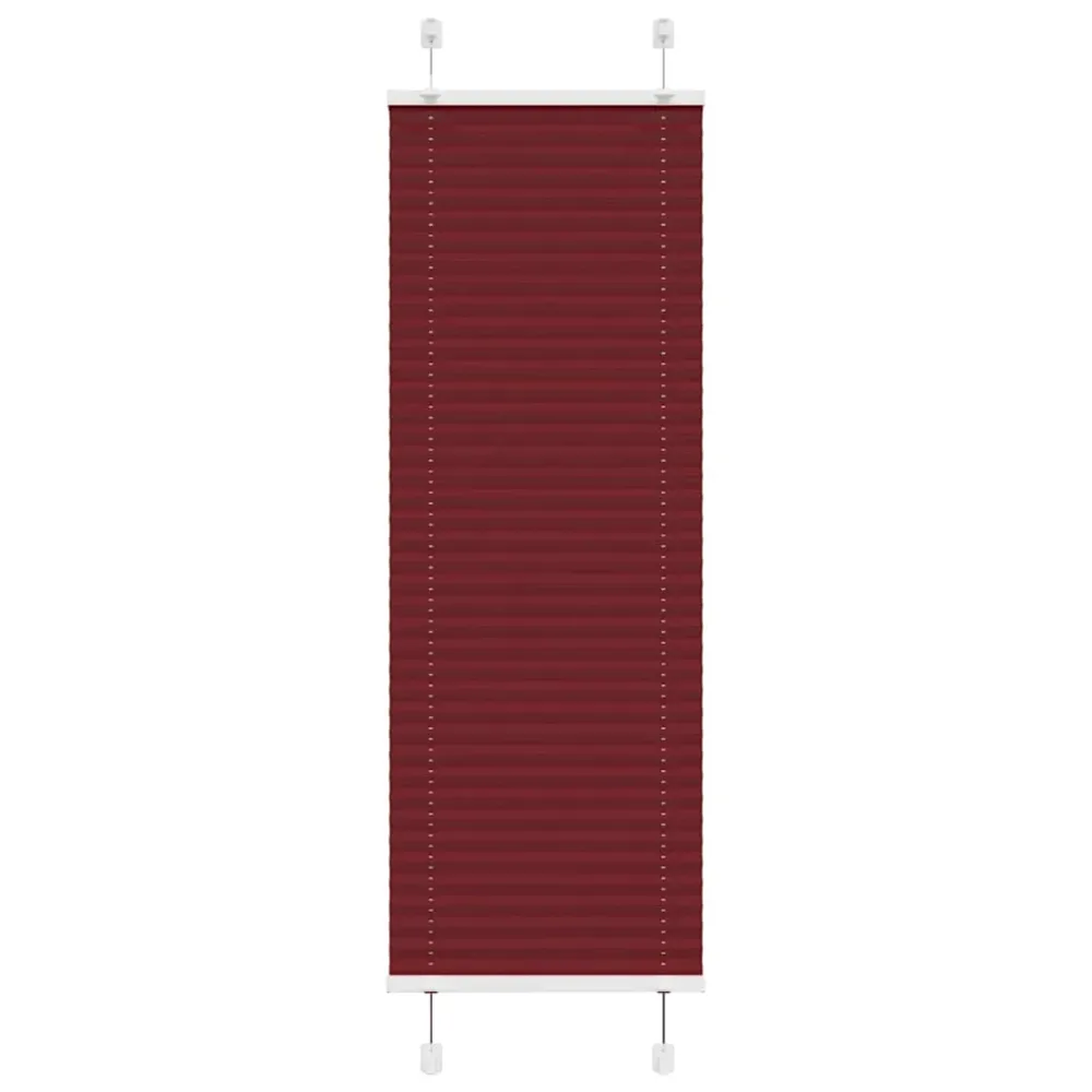 vidaXL pliszírozott redőny Bordeaux piros 50x100 cm szövetszélesség