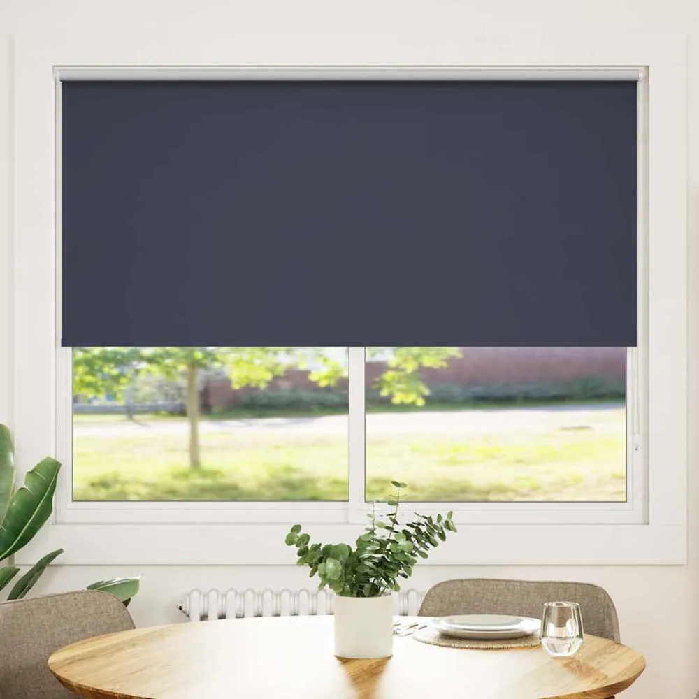 vidaXL sötétítő roló 144,4 x 175 cm, szövetszélesség 140 cm, tengerészkék