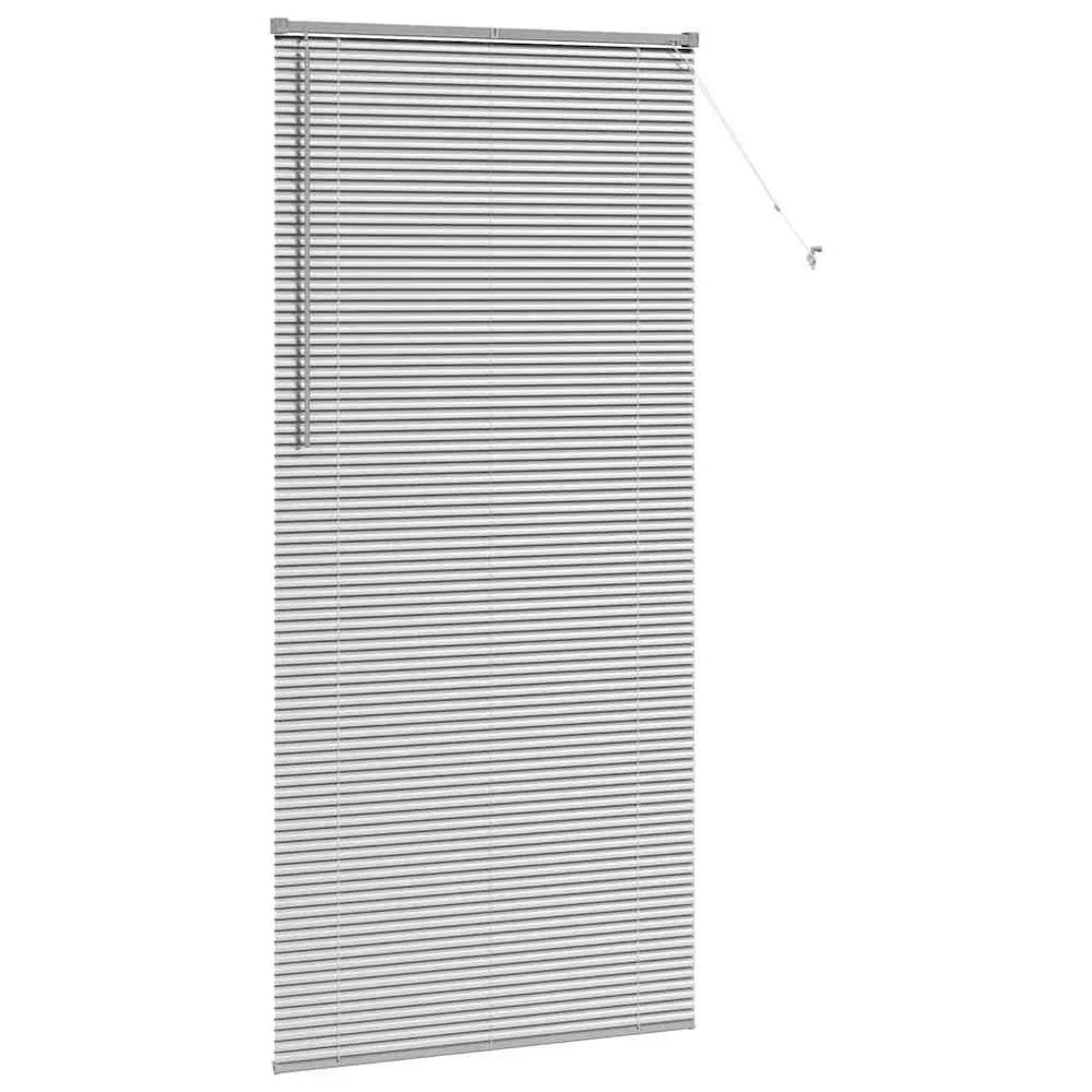 vidaXL Zsalugáter Redőnyök Ezüst 220 x 100 cm Alumínium