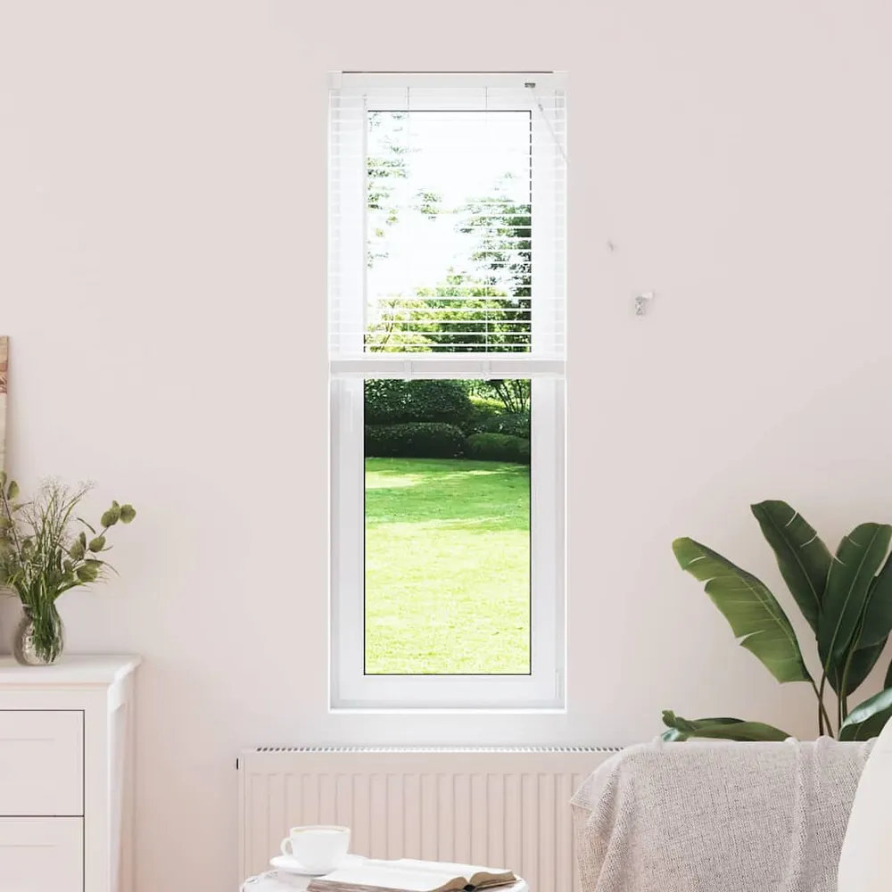 vidaXL Zsalugáter Redőnyök Fehér 130 x 45 cm Alumínium