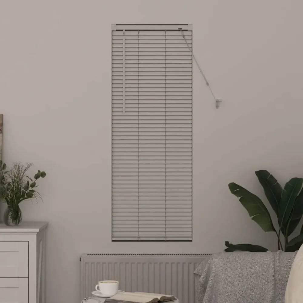 vidaXL Zsalugáter Redőnyök Fehér 130 x 45 cm Alumínium