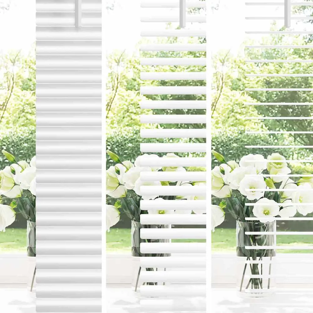 vidaXL Zsalugáter Redőnyök Fehér 130 x 45 cm Alumínium