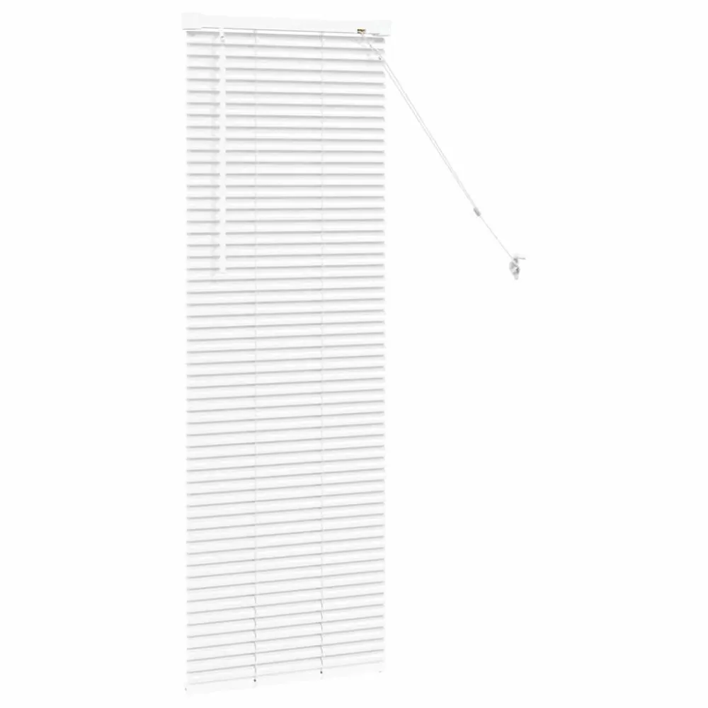 vidaXL Zsalugáter Redőnyök Fehér 130 x 45 cm Alumínium