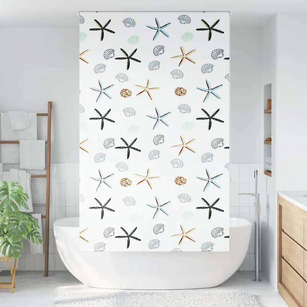 vidaXL zuhanyzó redőny 130x240 cm szövet szélessége 126 cm
