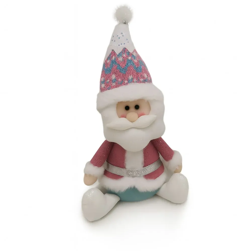 Vivimall karácsonyi Mikulás figura, dekorációs Mikulás figura téli ünnepekre, 37 x 20 x 12 cm, többszínű