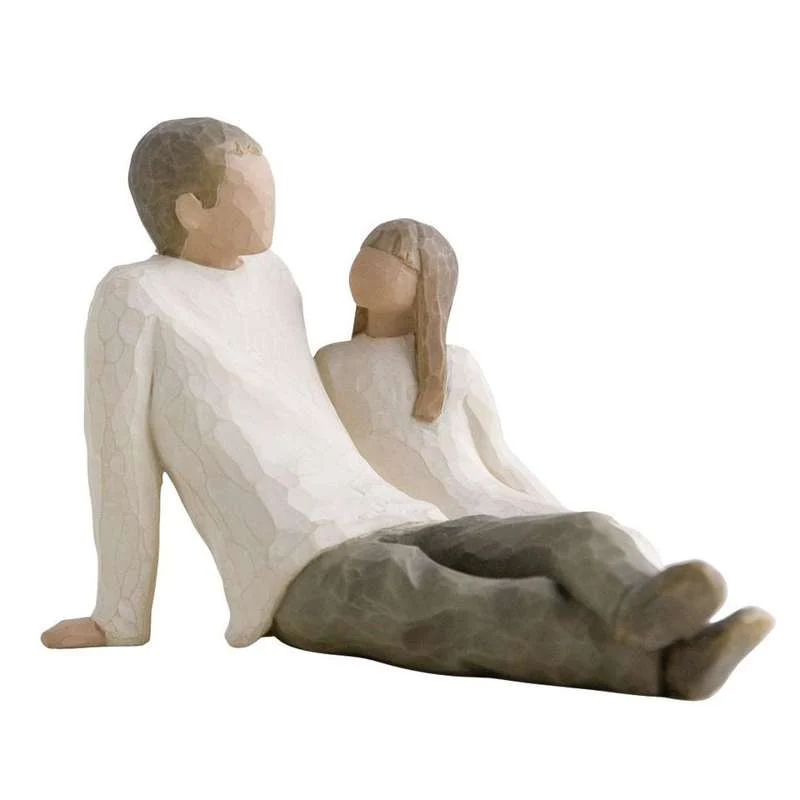 Willow Tree Apa és lánya figura (apa és lánya)