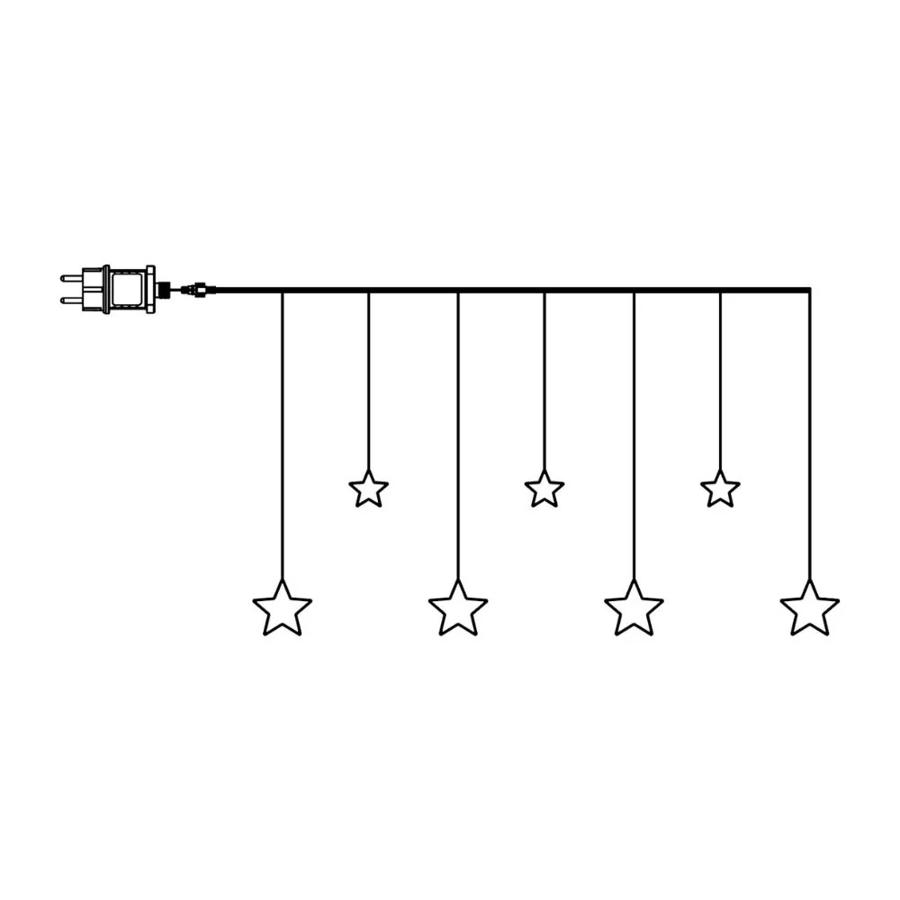 CHRISTMAS STARS LED-es karácsonyi ablakdísz 120 cm