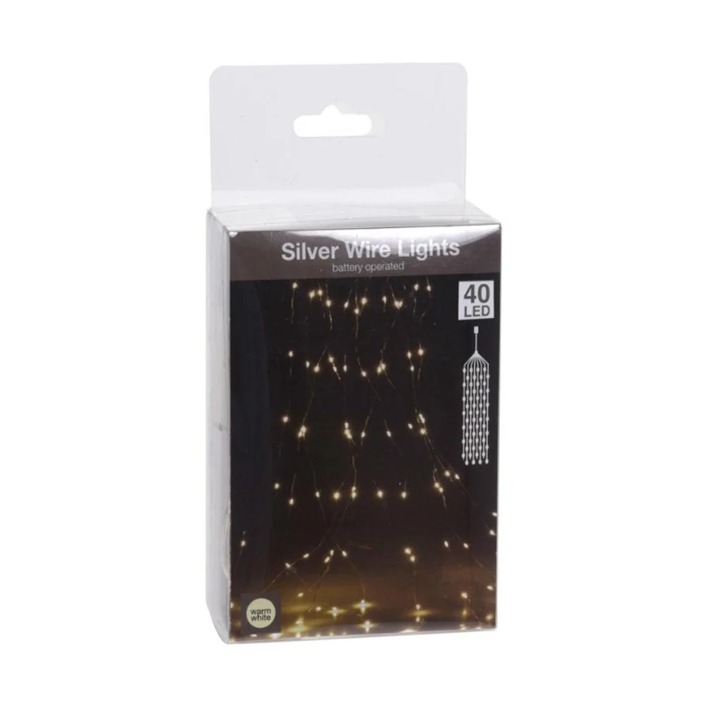 HARMATCSEPP 40 LED-es 8 ágú fényfüzér 8 x 45 cm