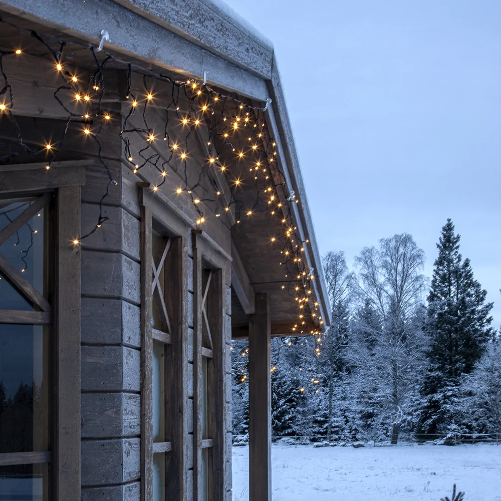 ICICLE 960 LED-es kültéri meleg fehér jégcsap fényfüzér 24 m