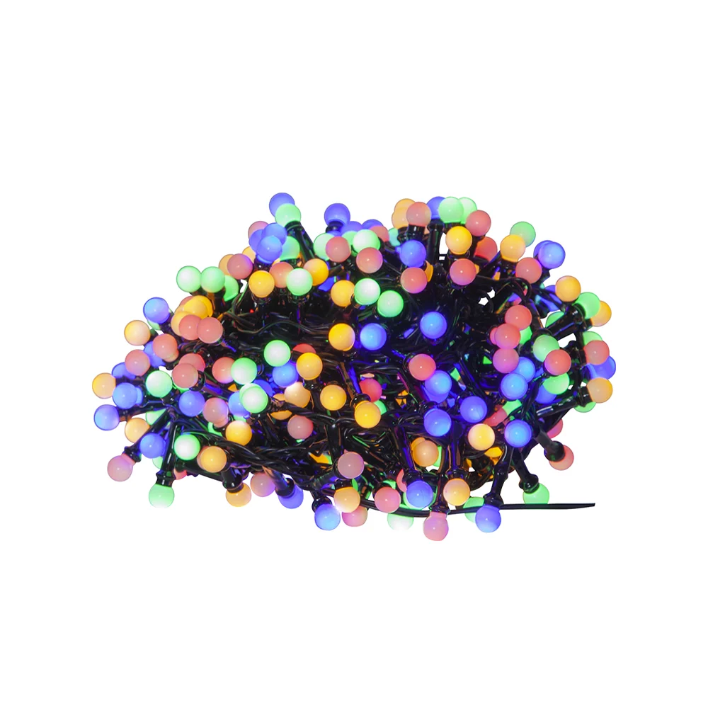 MINI BERRY színes 300 LED-es, 8 funkciós kültéri fényfüzér 6 m