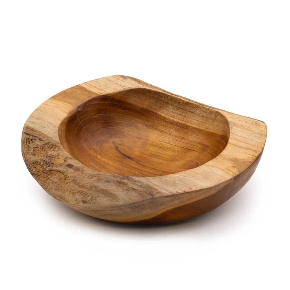 Nagy teakfa tál 25 x 7 cm