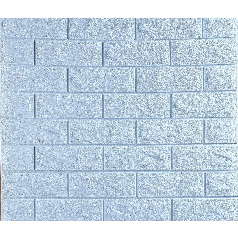 10 db tapétacsempe szett, Vivimall, öntapadós, 70 x 77 cm, 3,5 mm vastag, 5,3 m² fedett felület, PVC, tégla mintás, világo...