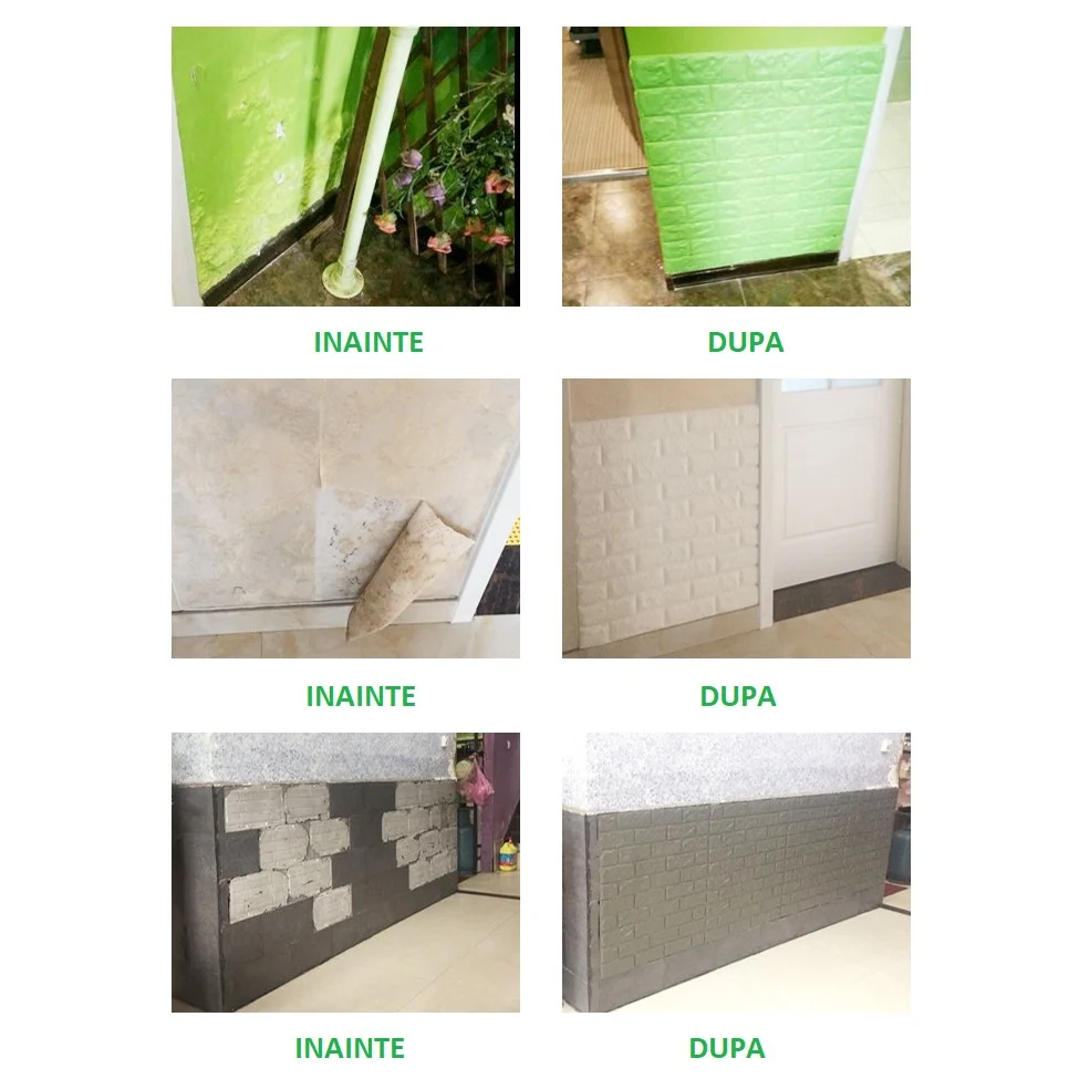 10 db tapétalap készlet, Vivimall, öntapadós, 70 x 77 cm, 5,3 nm befedett felület, PVC, kék csillagos minta, fehér