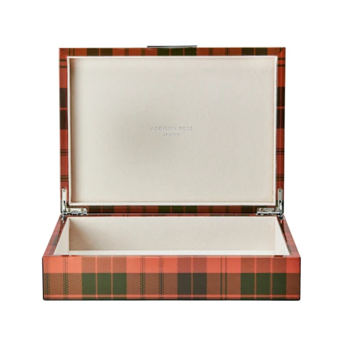 Nagy Ross Tartan doboz ezüsttel