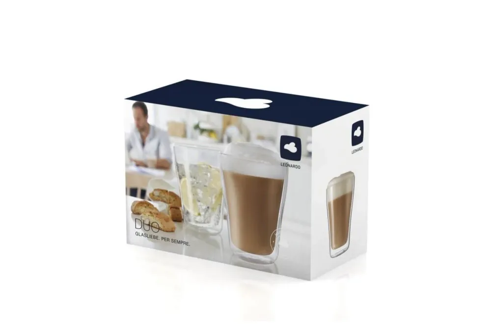 LEONARDO DUO dupla falú pohár szett 2részes 345ml