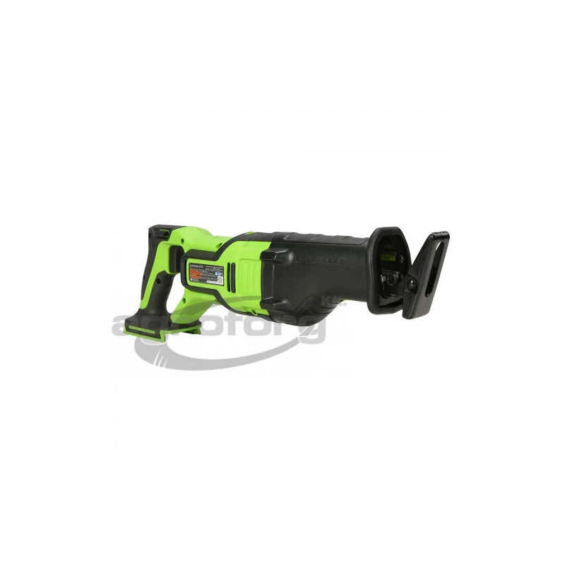 Orrfűrész akkumulátoros Greenworks GD24RS 24v, vmélység fa: 210mm, fém: 20mm, akku-töltő nélkül