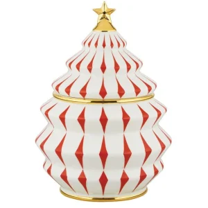 Delight Porcelán kekszes üveg Kézzel díszített