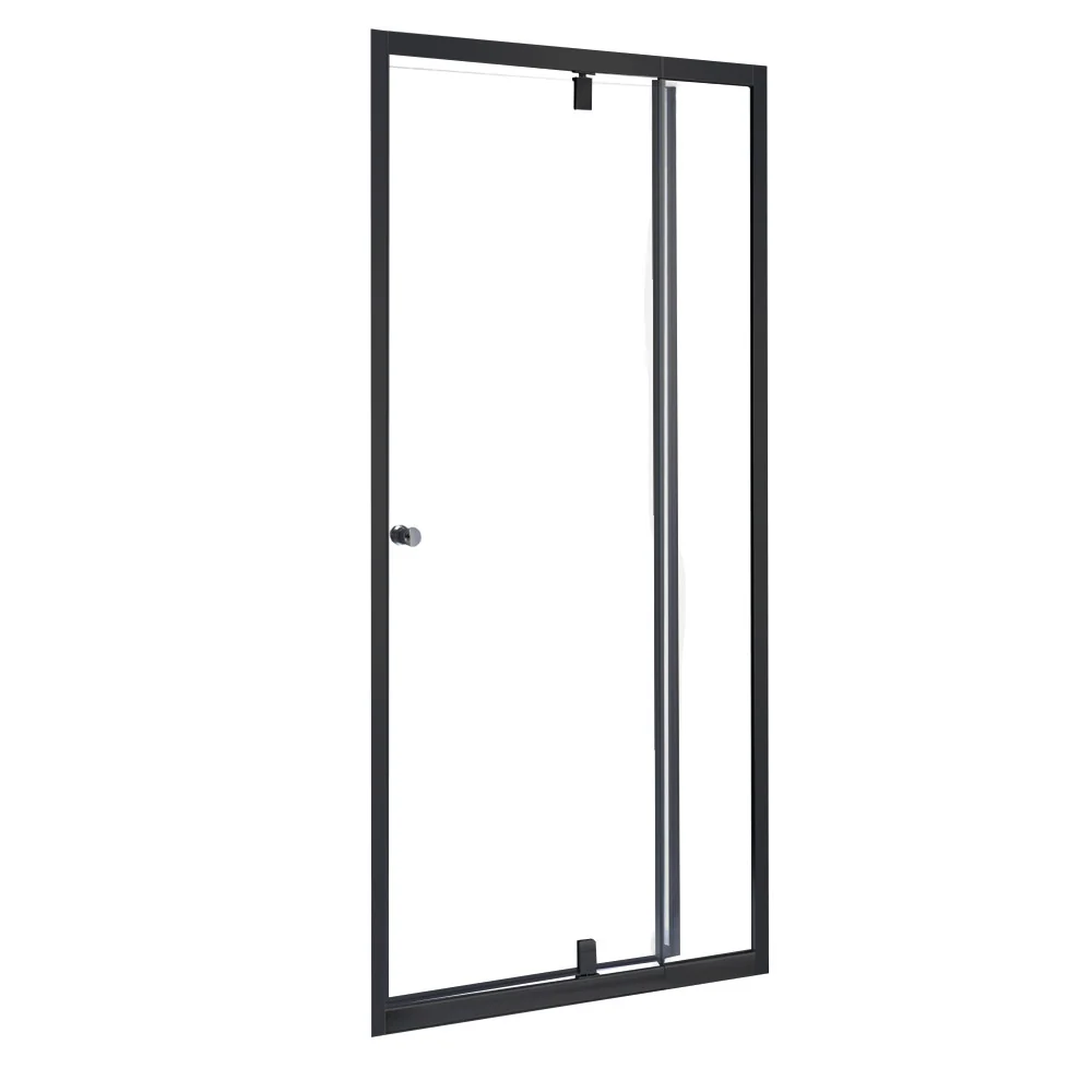 Flexi állítható zuhanyajtó 76-91x185 cm fekete