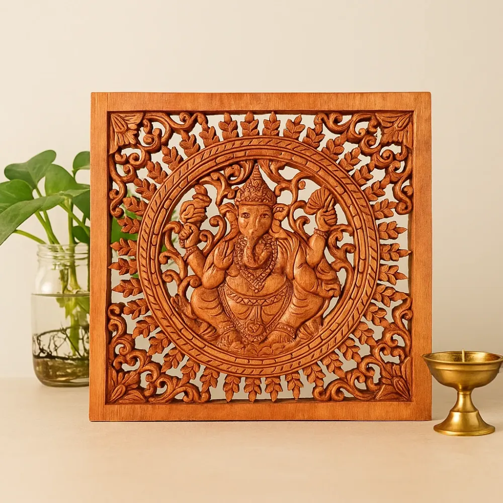 Ganesha falpanel fa 40x40 cm