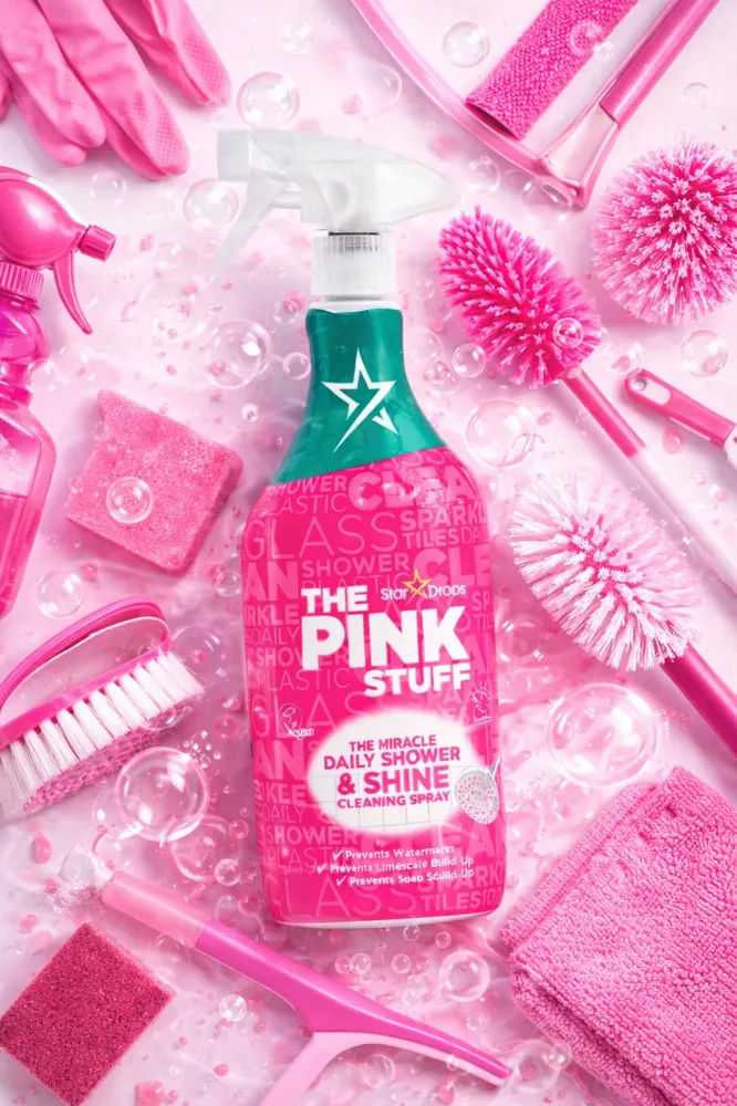 Pink Stuff Csodálatos Napi Zuhanyzó és Fény Tisztítóspray 850ml - Korlátozott Kiadás