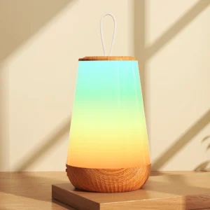 LED Éjszakai Lámpa - Faerezett Mintás, Meleg Fényű, Hálószobai Asztali Lámpa