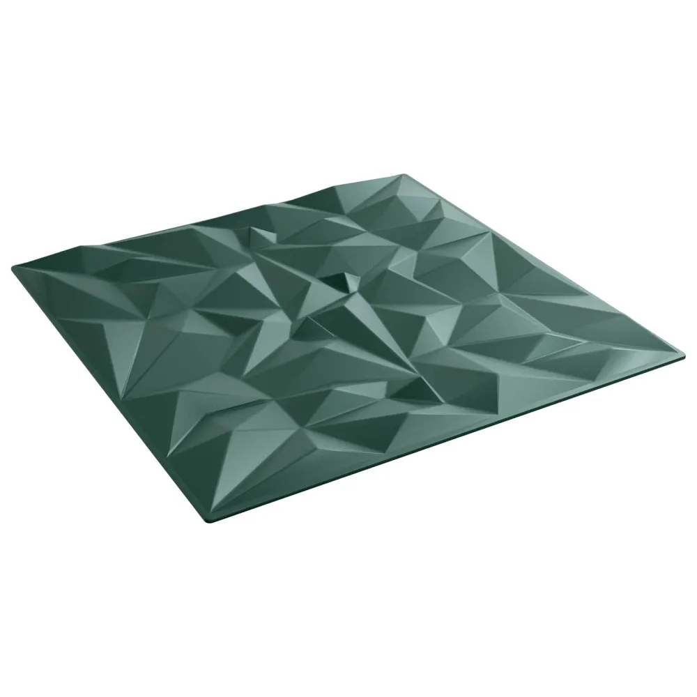 vidaXL Fali panelek 48 pcs Ametiszt Zöld 50 x 50 cm XPS Hab