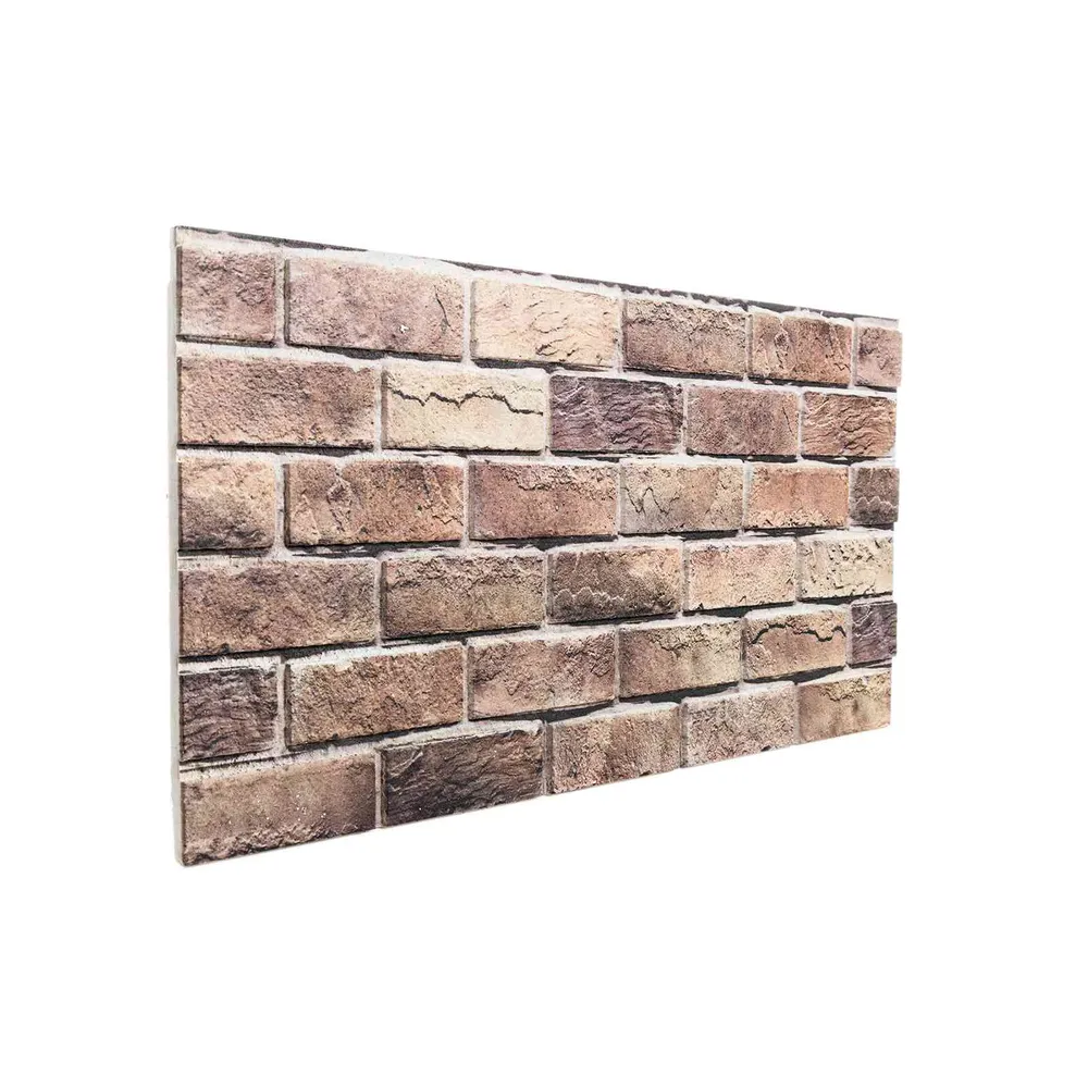 vidaXL Fali panelek 10 pcs Barna és Szürke 100 x 50 cm EPS Hab