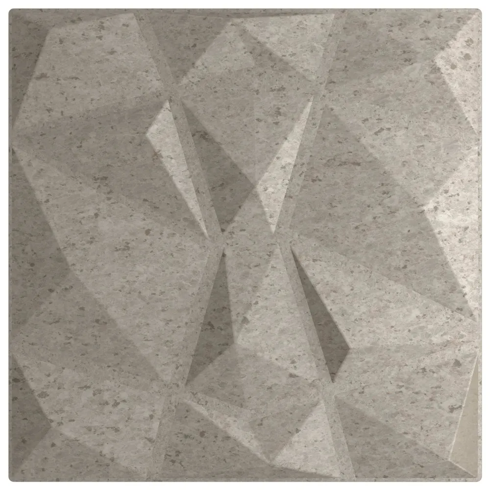 vidaXL Fali panelek 24 pcs Betonszürke 50 x 50 cm XPS Hab