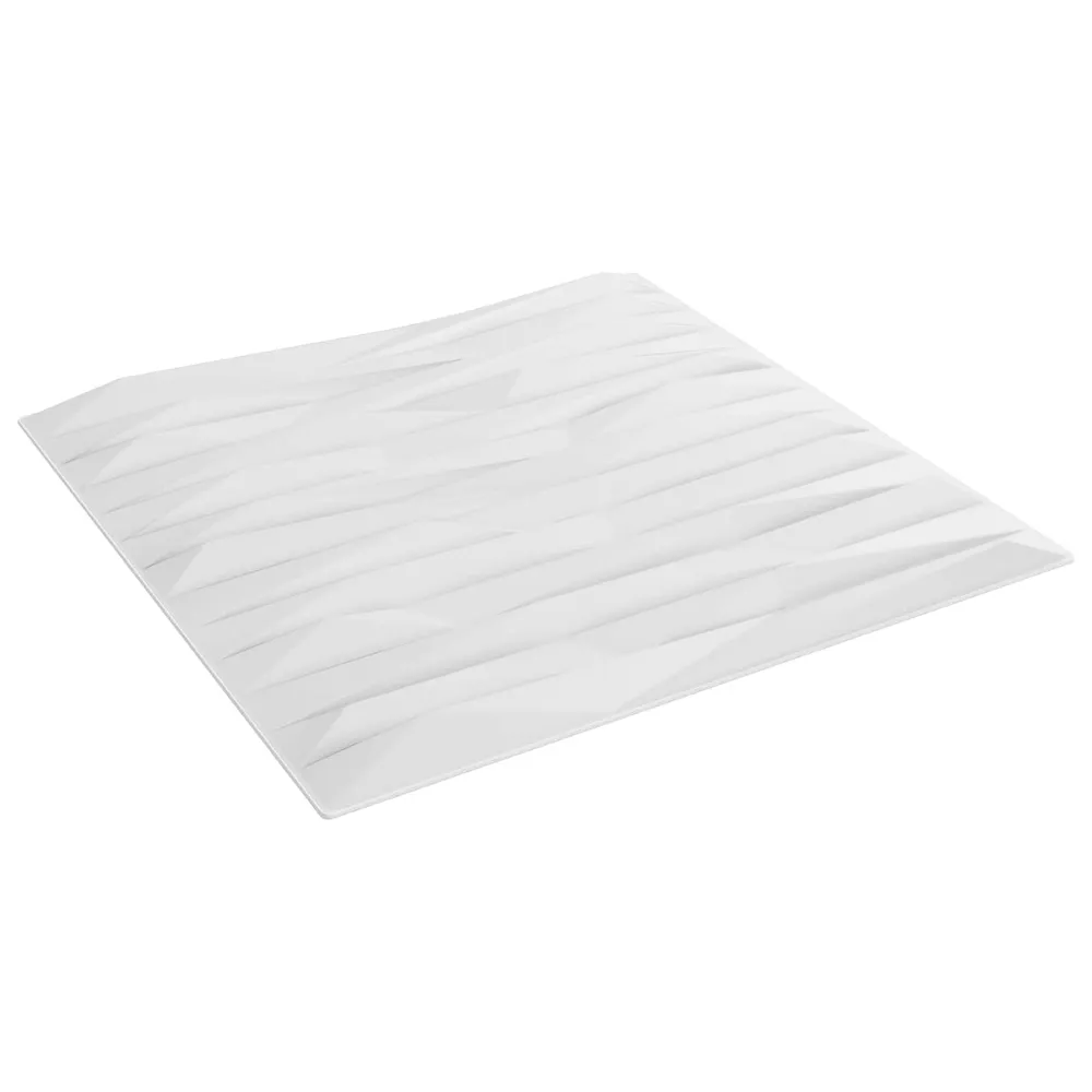 vidaXL Fali panelek 12 pcs Fehér kő 50 x 50 cm XPS Hab