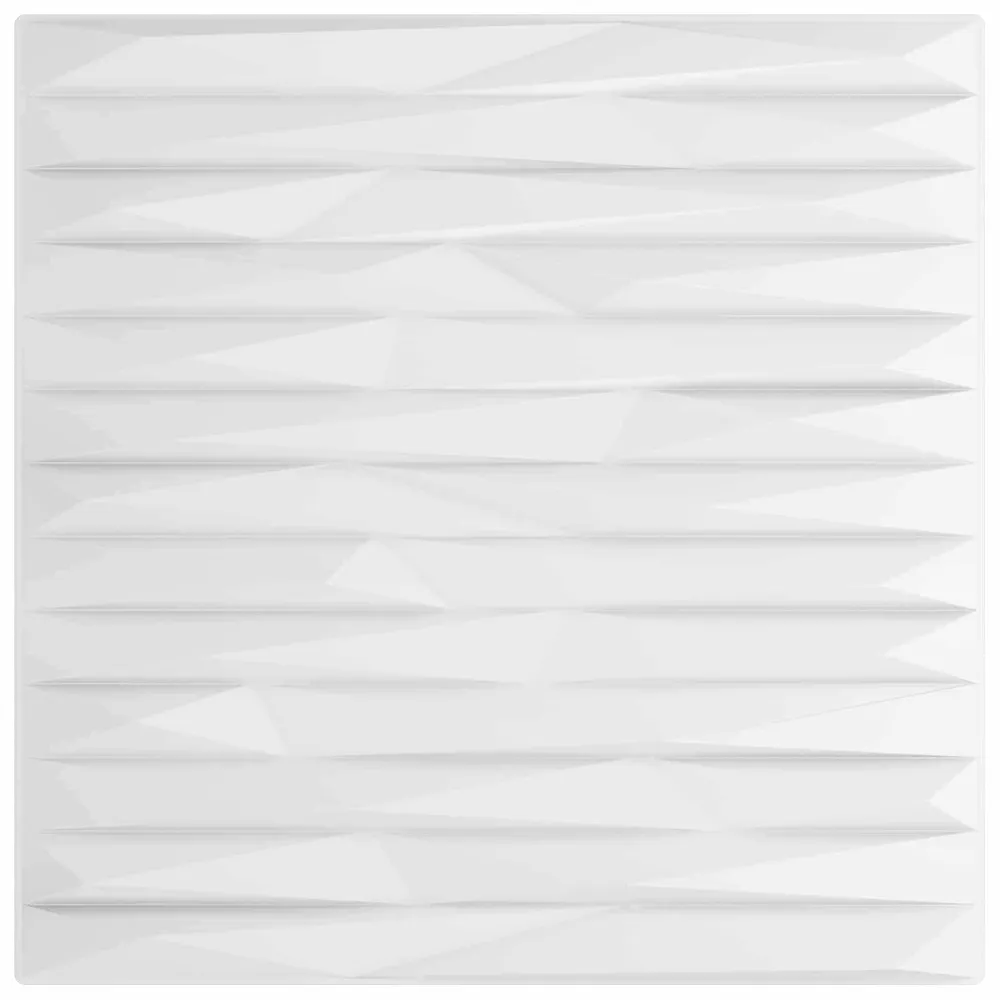 vidaXL Fali panelek 12 pcs Fehér kő 50 x 50 cm XPS Hab