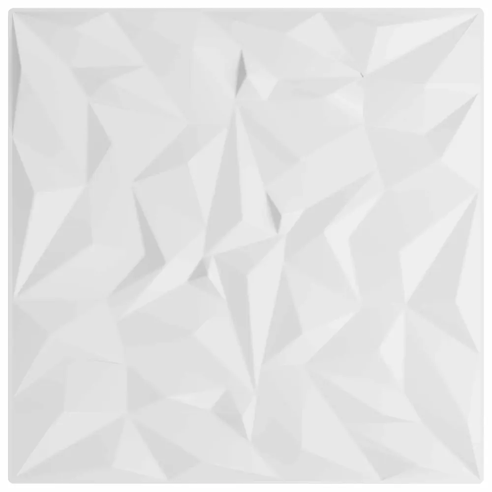 vidaXL Fali panelek 24 pcs Fehér 50 x 50 cm XPS Hab