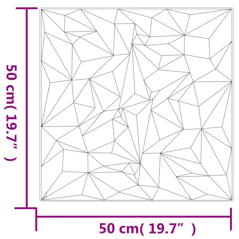 vidaXL Fali panelek 24 pcs Fehér 50 x 50 cm XPS Hab
