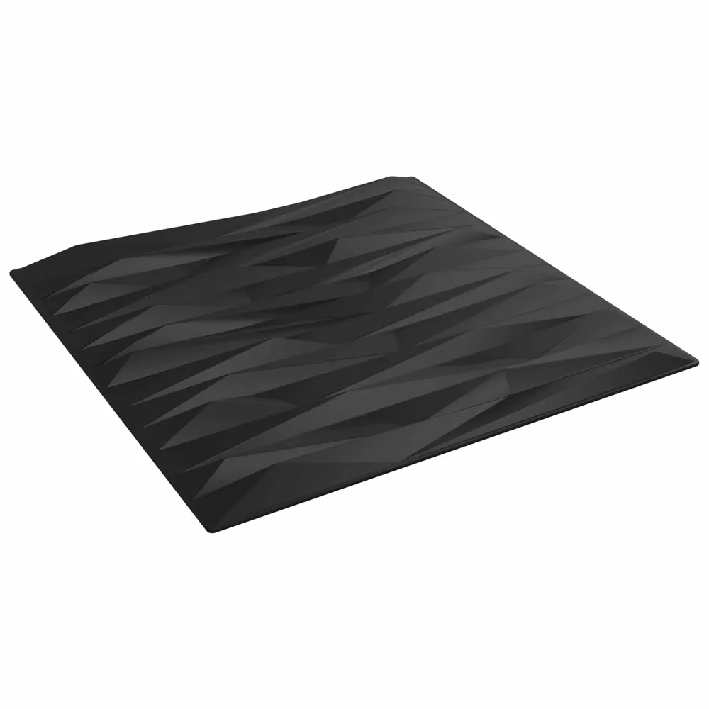 vidaXL Fali panelek 12 pcs Fekete Kő 50 x 50 cm XPS Hab