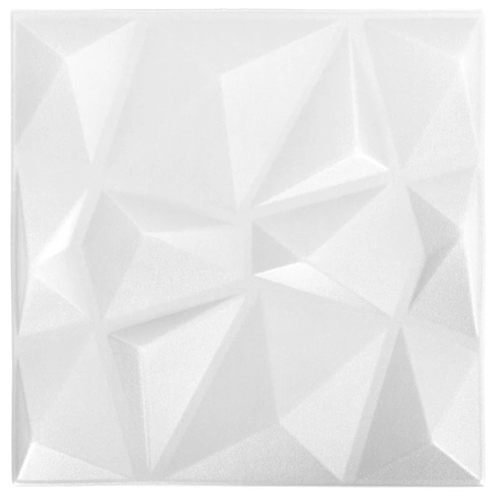 vidaXL Fali panelek 24 pcs Gyémánt Fehér 50 x 50 cm XPS Hab