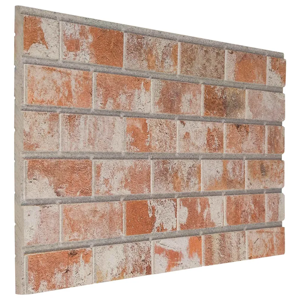 vidaXL Fali panelek 10 pcs Narancssárga 100 x 50 cm EPS Hab