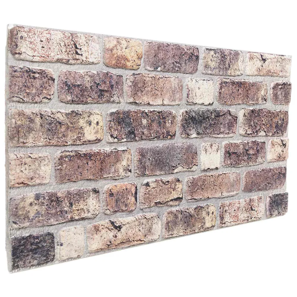vidaXL Fali panelek 10 pcs Sötét Barna 100 x 50 cm EPS Hab