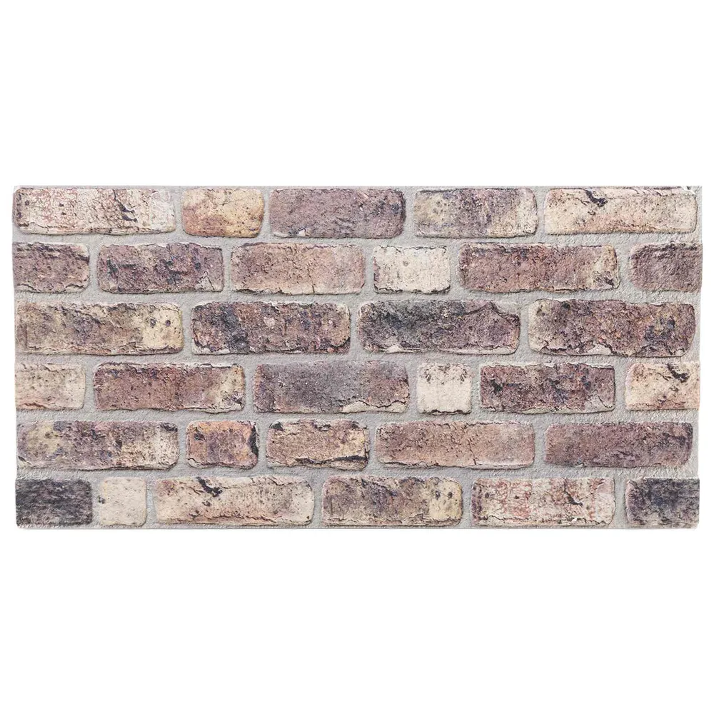 vidaXL Fali panelek 10 pcs Sötét Barna 100 x 50 cm EPS Hab