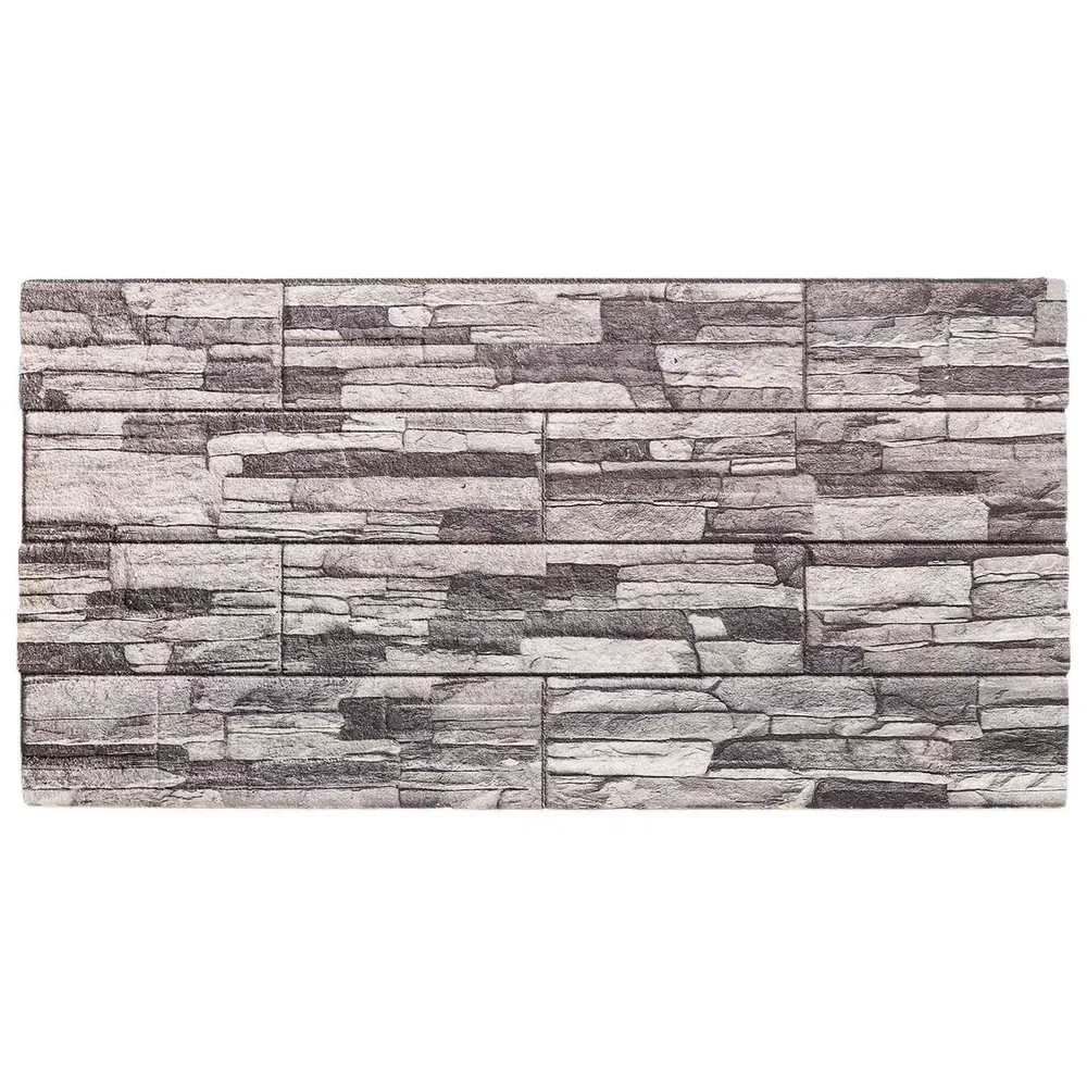 vidaXL Fali panelek 10 pcs Sötét szürke és világos szürke 100 x 50 cm