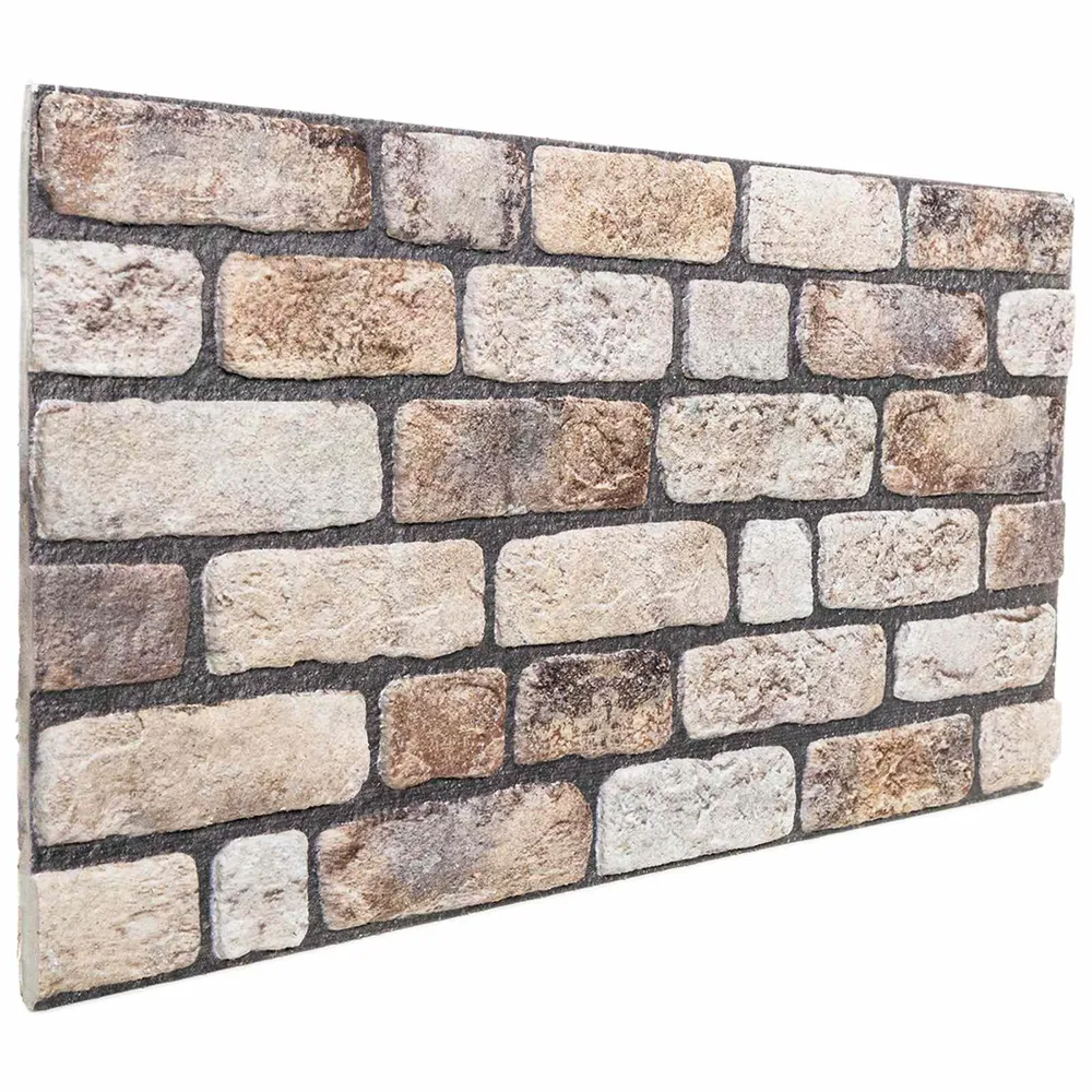 vidaXL Fali panelek 10 pcs Világos Barna 100 x 50 cm EPS Hab