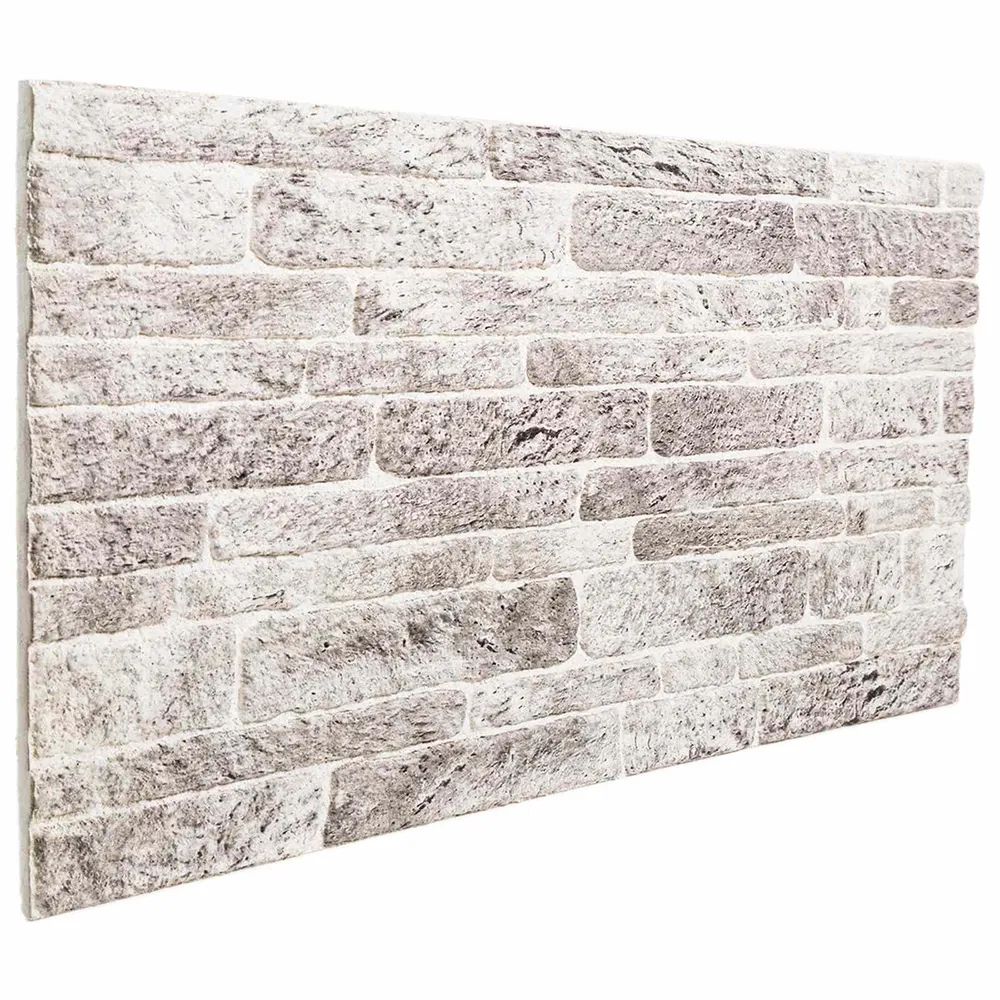 vidaXL Fali panelek 10 pcs Világosszürke és fehér 100 x 50 cm EPS Hab