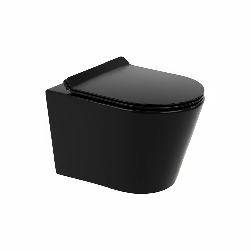Tina fali rimless WC soft close ülőkével fekete