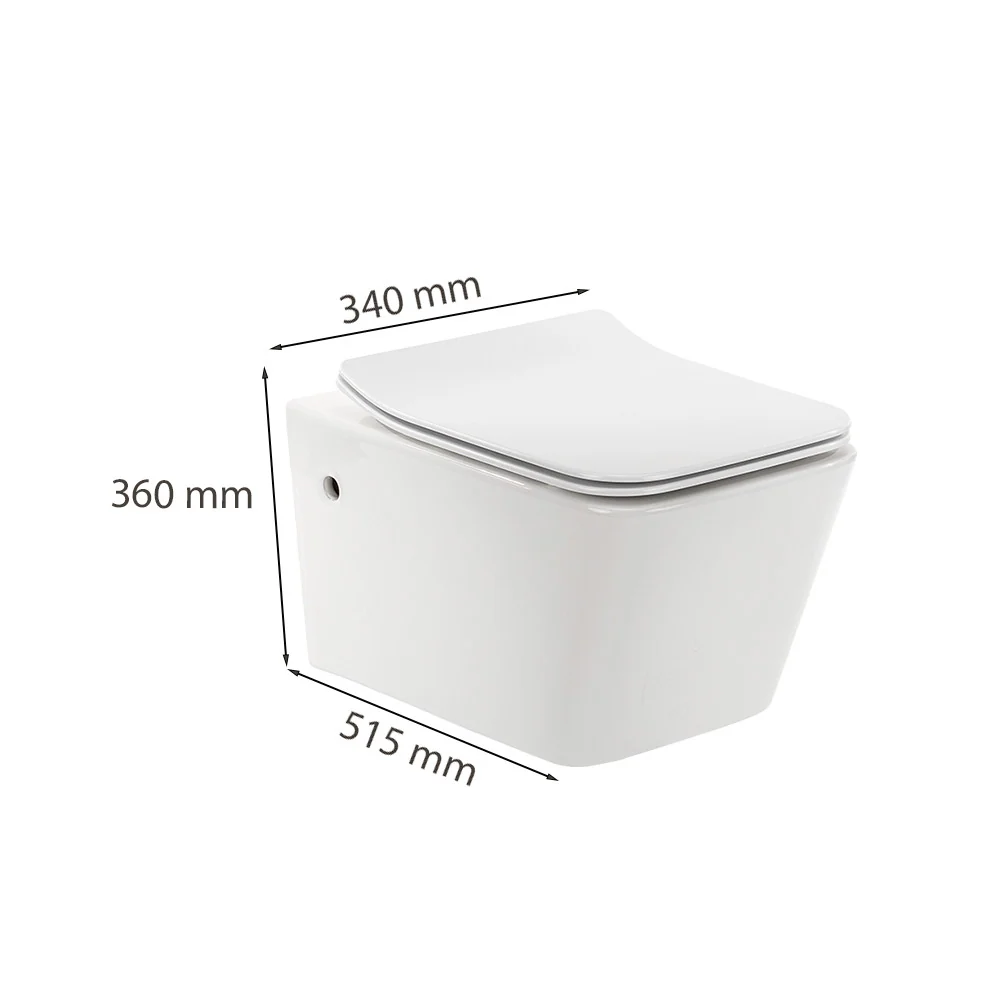 Tina fali rimless WC soft close ülőkével